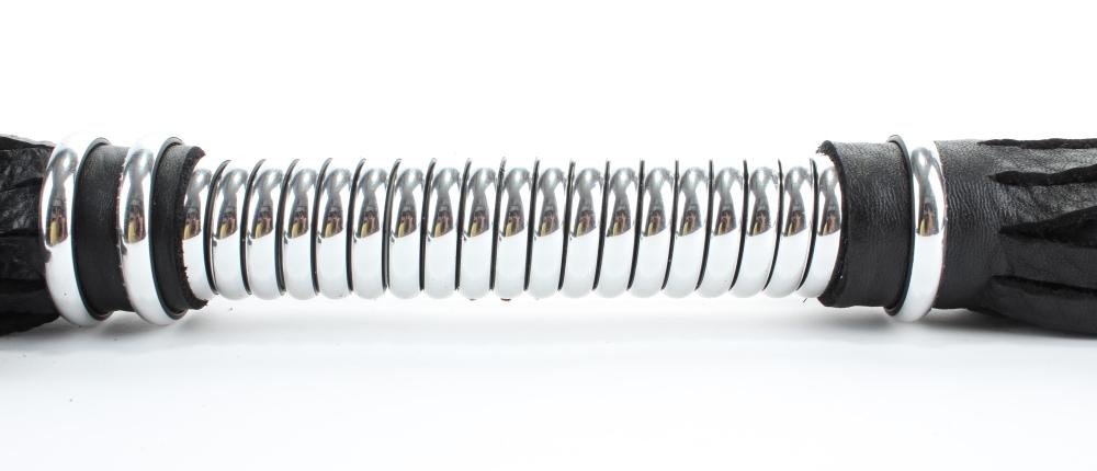 Плеть с серебристой ручкой длинная 54052ars
