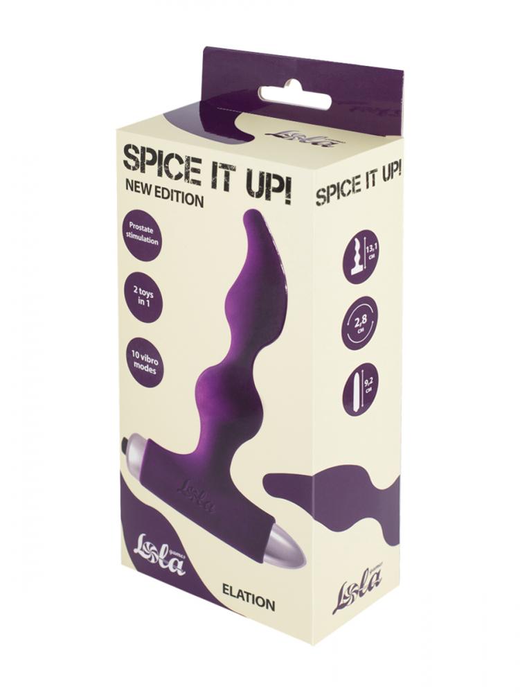 Анальная пробка с вибрацией Spice it up New Edition Elation Ultraviolet 8018-04lola