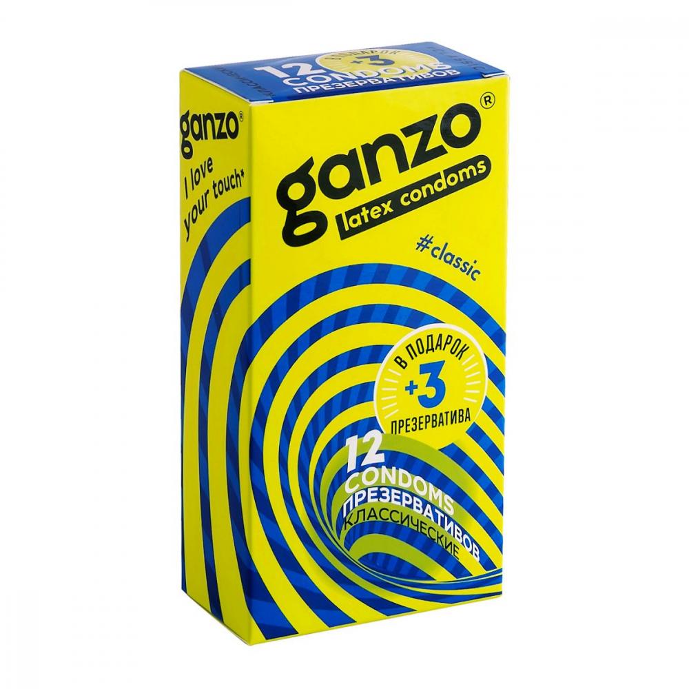GANZO Презервативы 15 шт./упак. (CLASSIC / Классические)