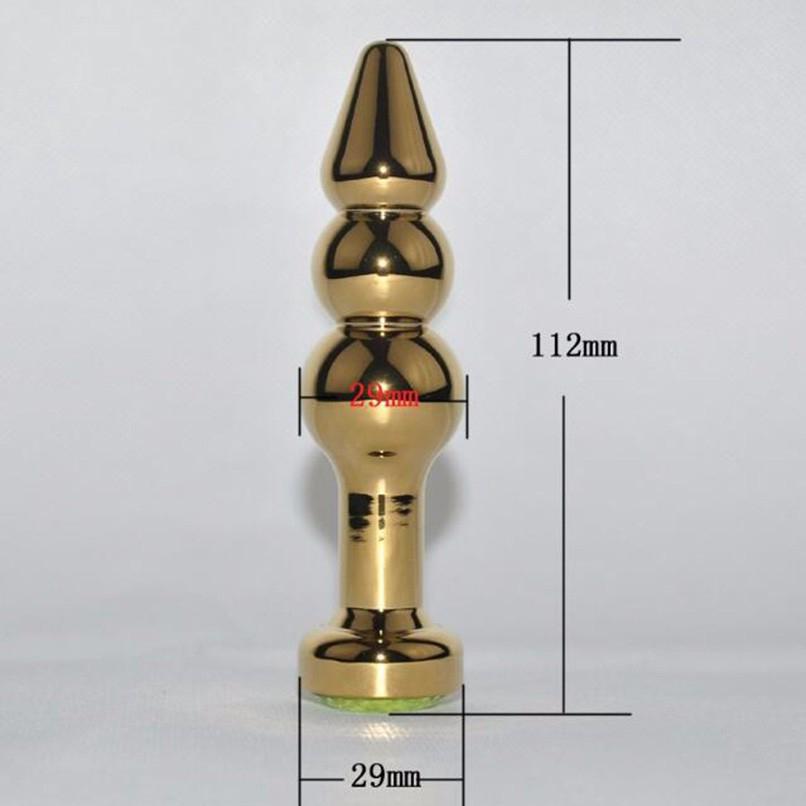 Пробка металл фигурная елочка золото с красным стразом 11,2х2,9см 47436-2MM