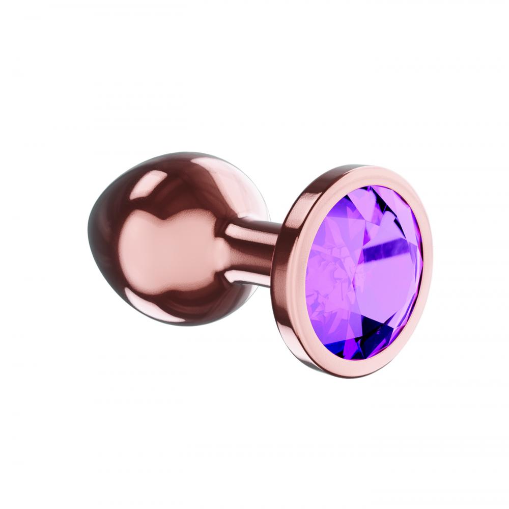Анальная Пробка Diamond Amethyst Shine S Розовое Золото 4025-01lola
