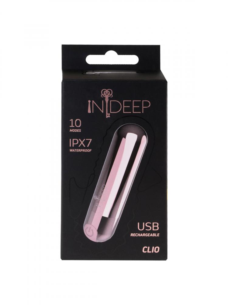 Перезаряжаемая вибропуля Indeep Clio Pink 7705-01indeep