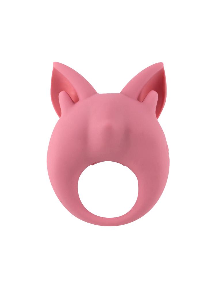 Перезаряжаемое кольцо для клиторальной стимуляции MiMi Animals Kitten Kiki Pink 7200-01lola
