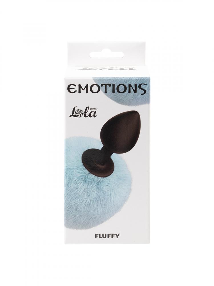 Анальная Пробка с Хвостом Emotions Fluffy Blue 4017-03lola